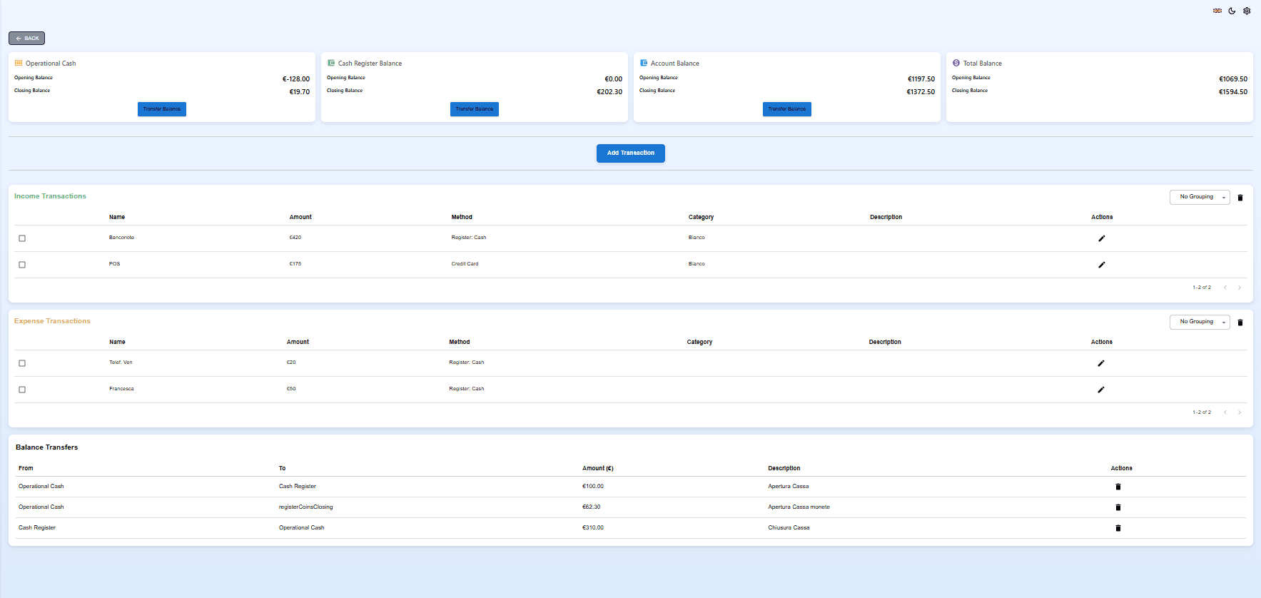 Daily Expense Management